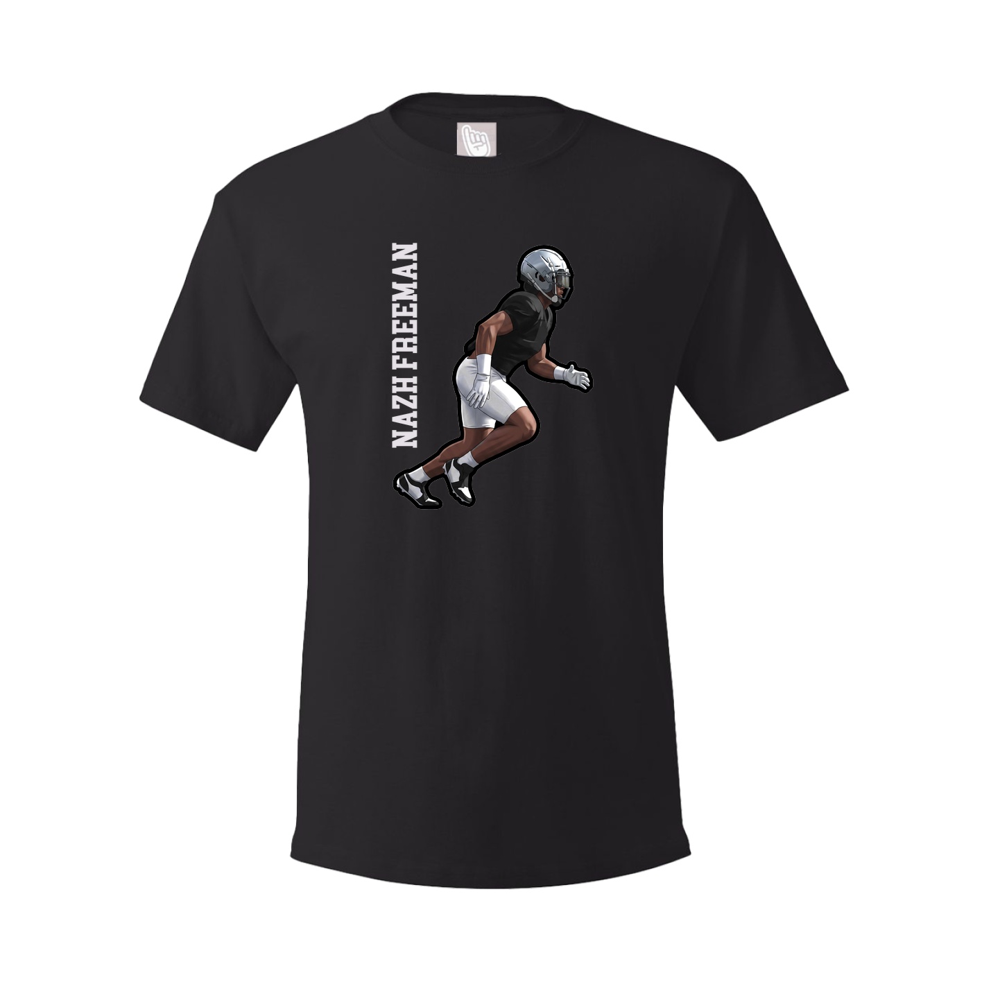 Tee — Name Vertical in Black