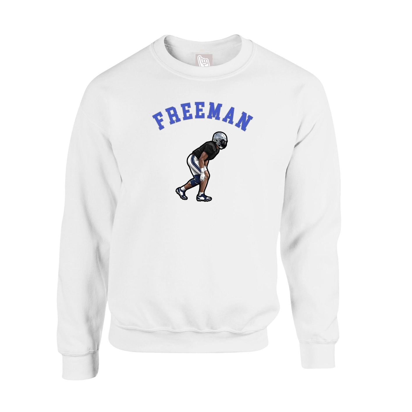 Fleece Crew — Shirsey Arch in White