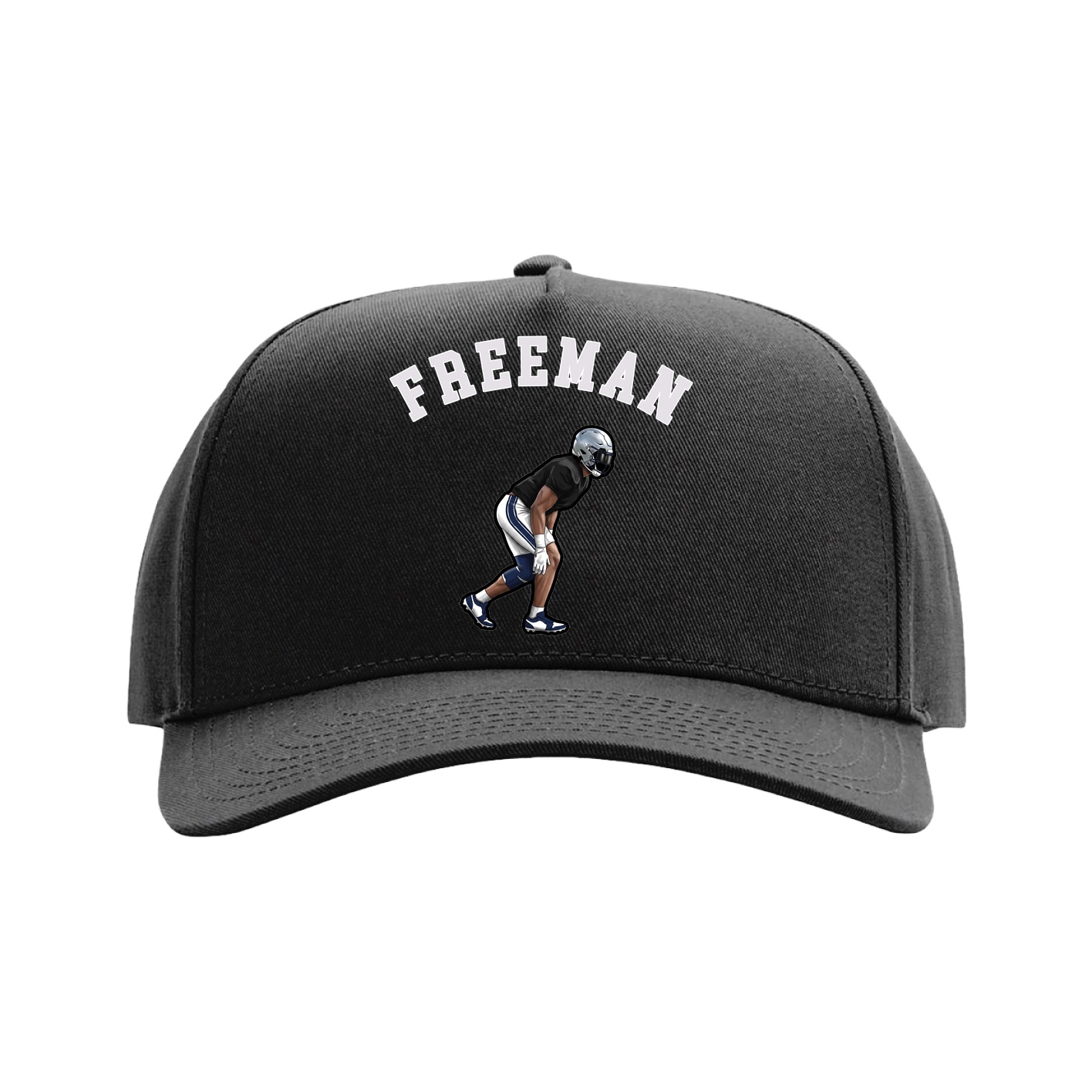 Full Fabric Five-Panel Champ Cap — Shirsey Arch in Black