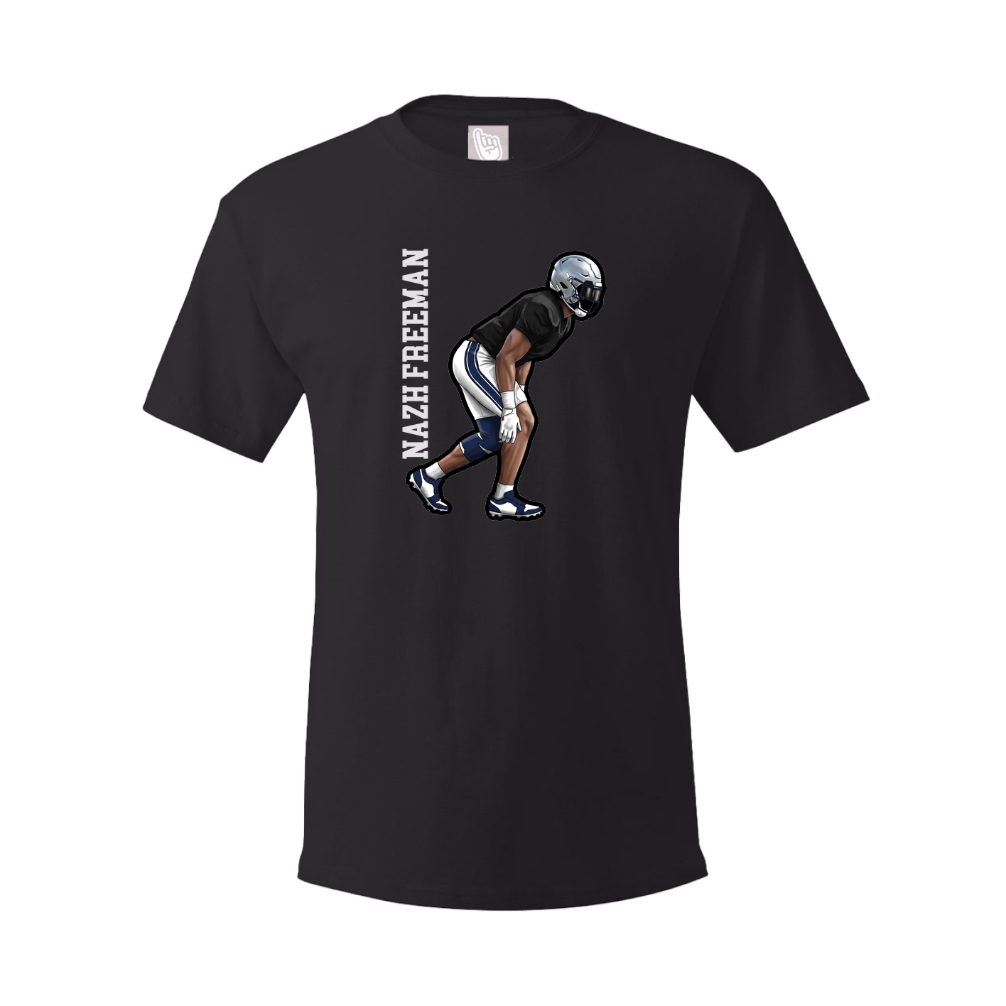 Tee — Name Vertical in Black