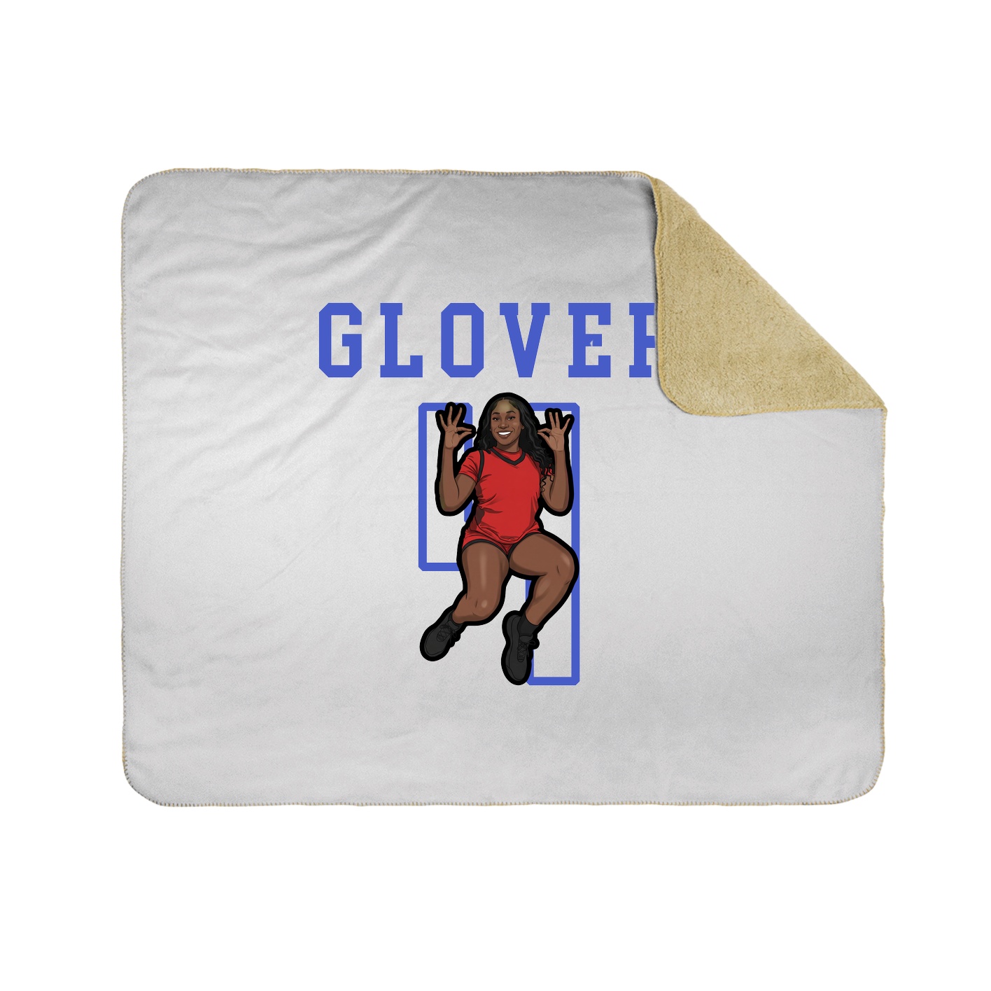 Throw Blanket — Shirsey in White