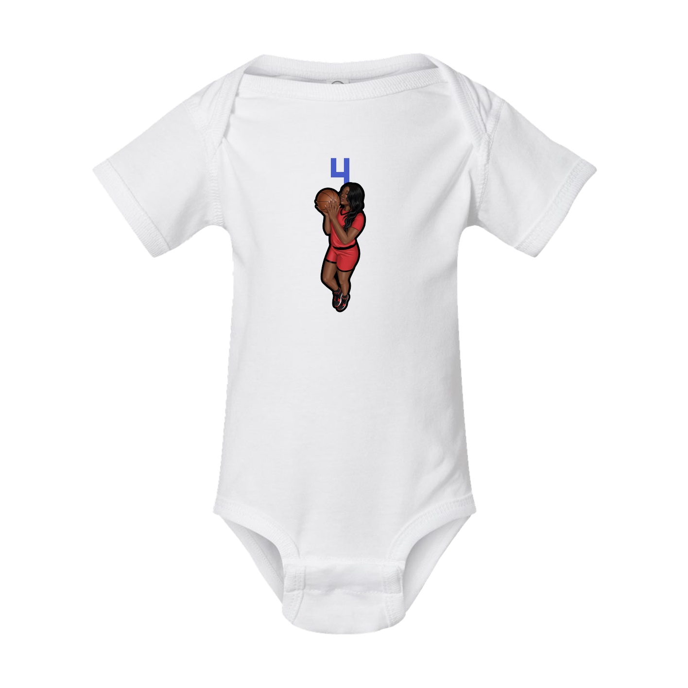 Baby Onesie — Number Top in White