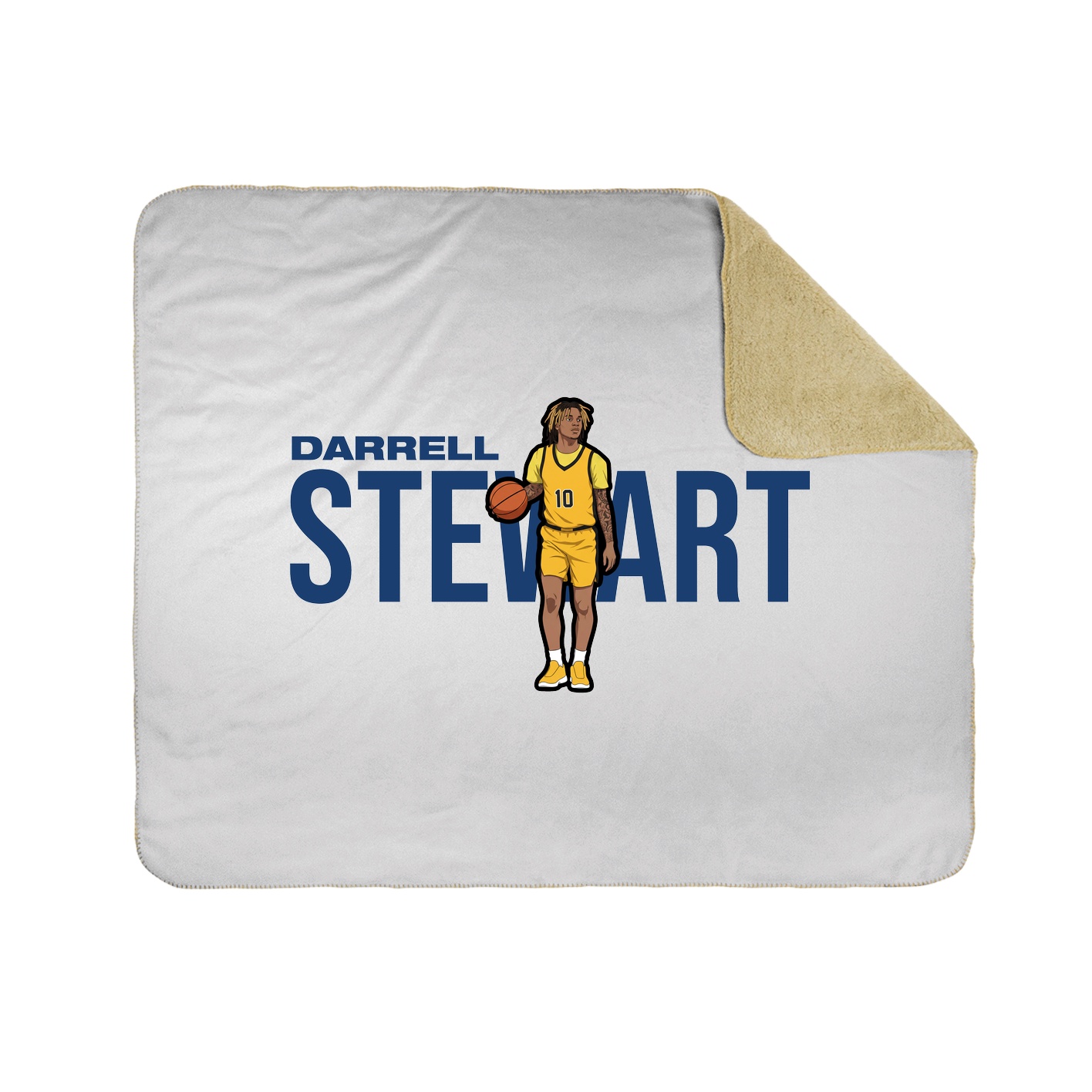 Throw Blanket — Player Name in White
