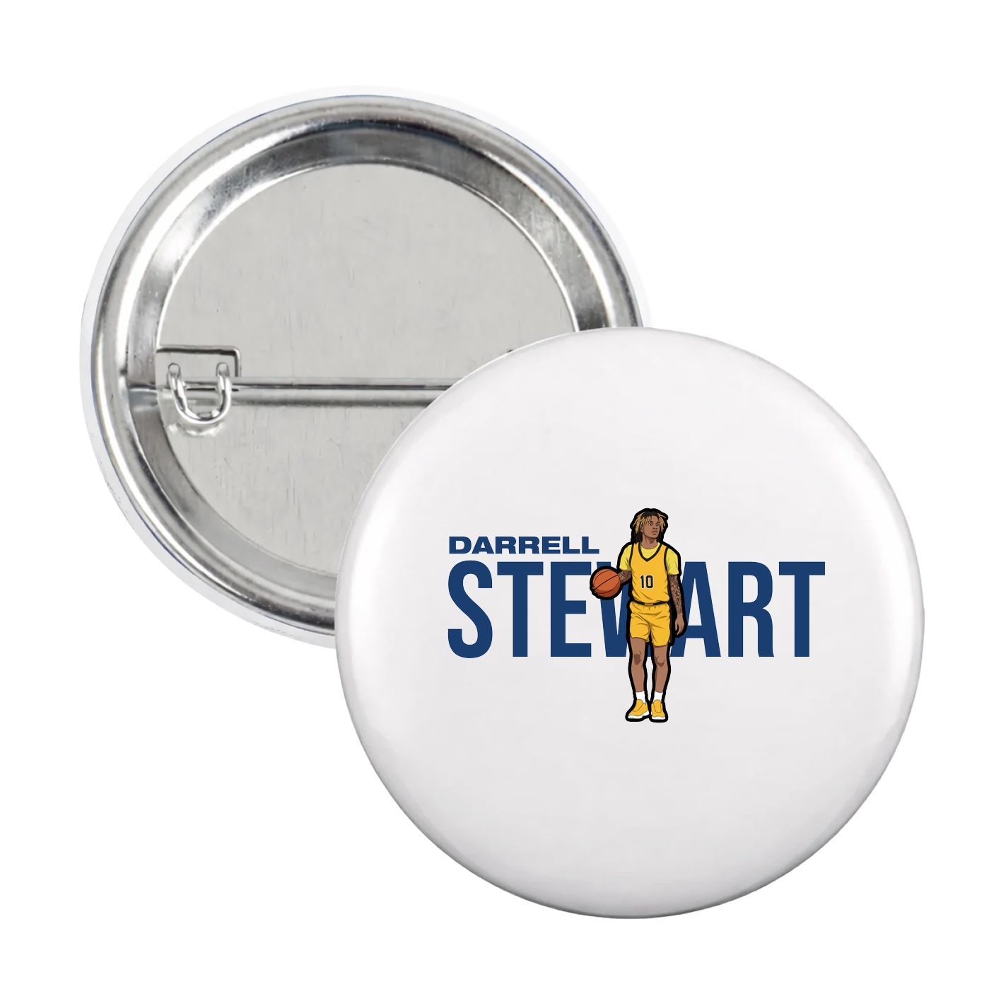 Game Day Button — Player Name in White
