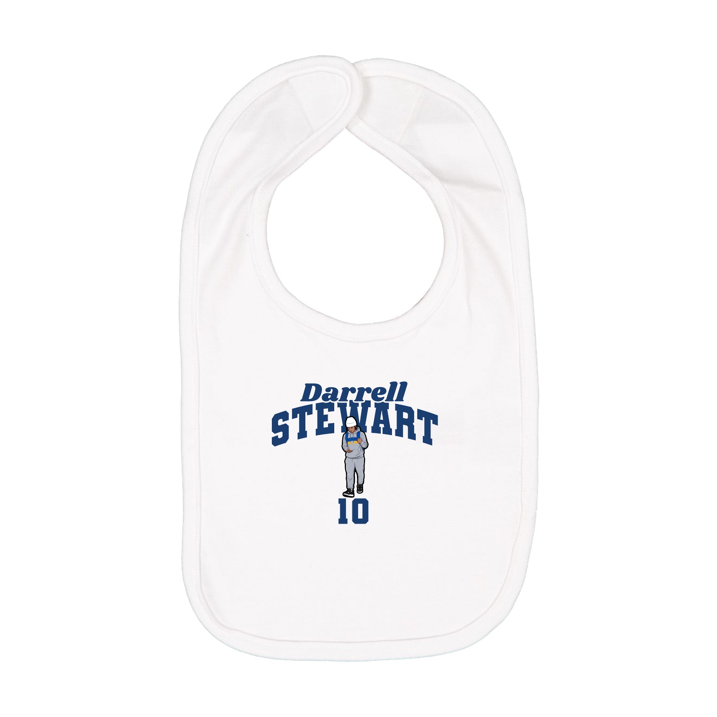 Infant Bib — Signature Arch in White