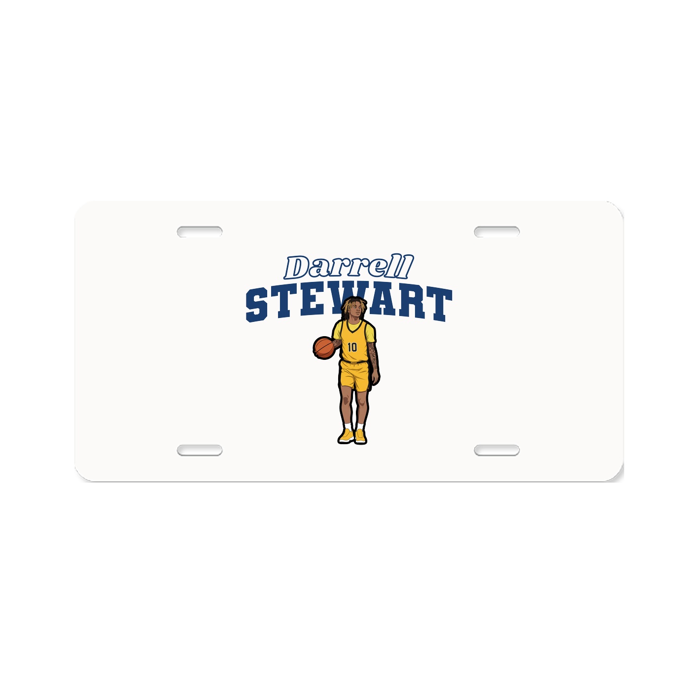License Plate — Name Arch in Classic