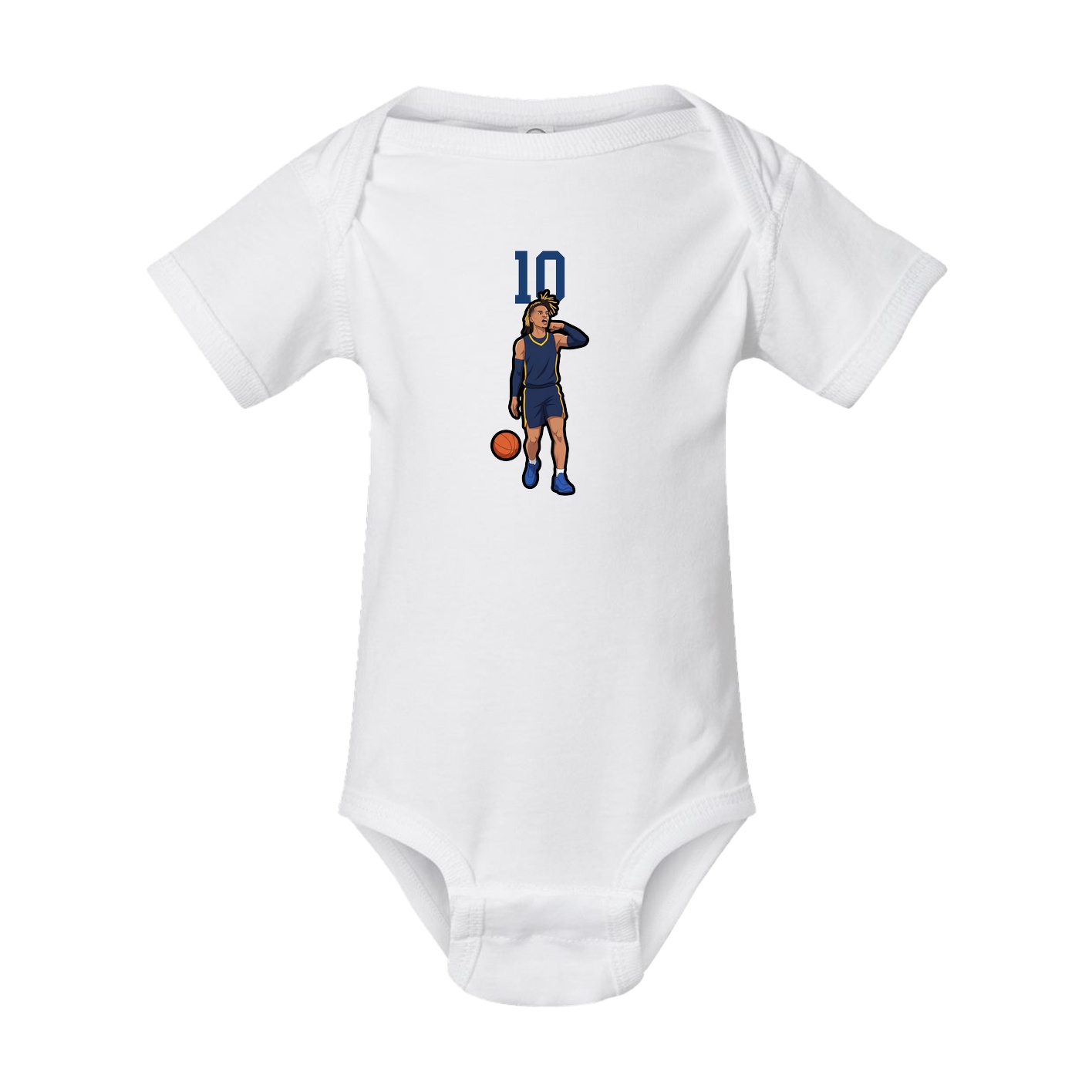 Baby Onesie — Number Top in White