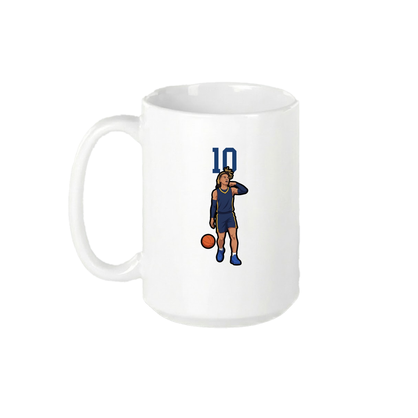 15oz Coffee Mug — Number Top in White
