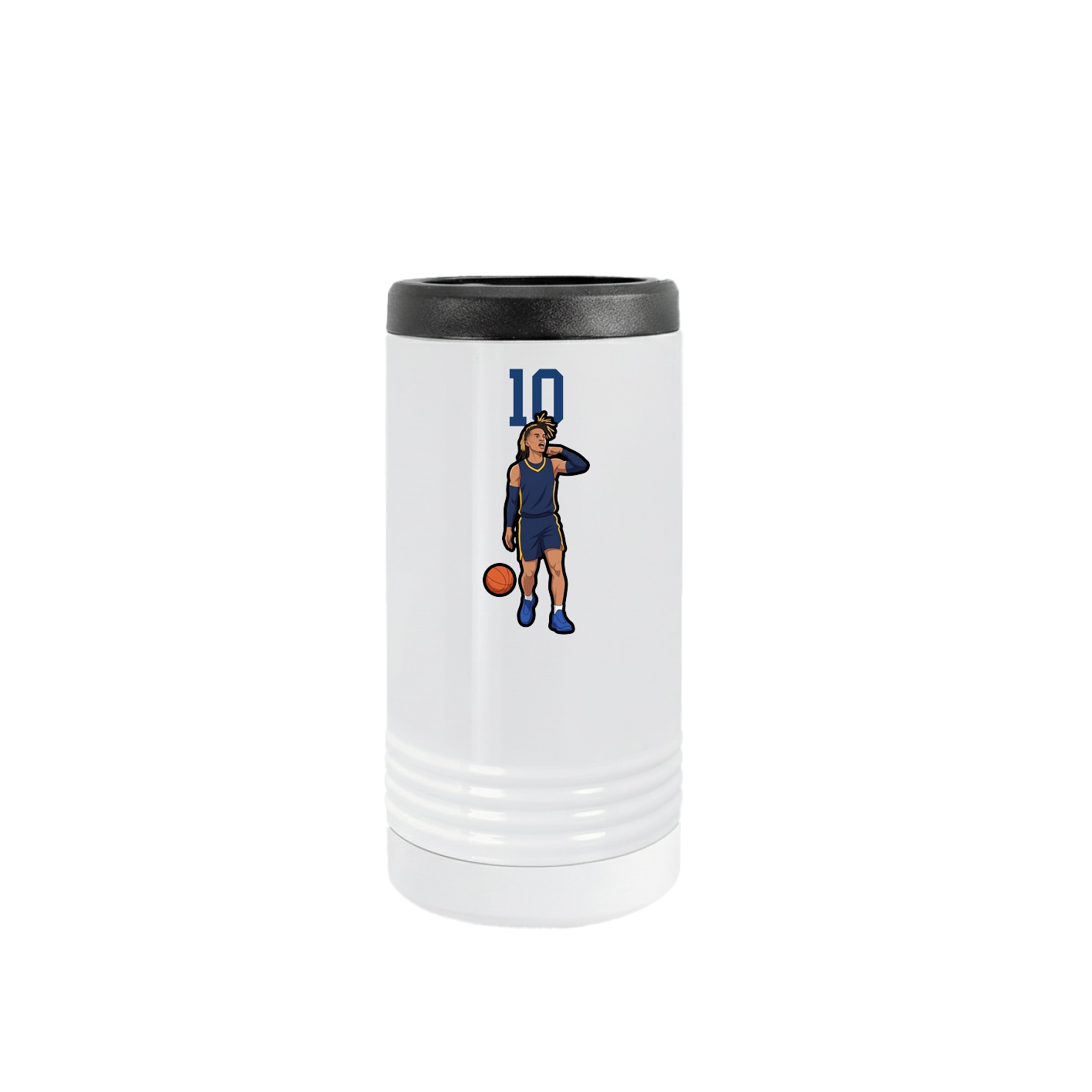 Slim Beverage Holder — Number Top in White