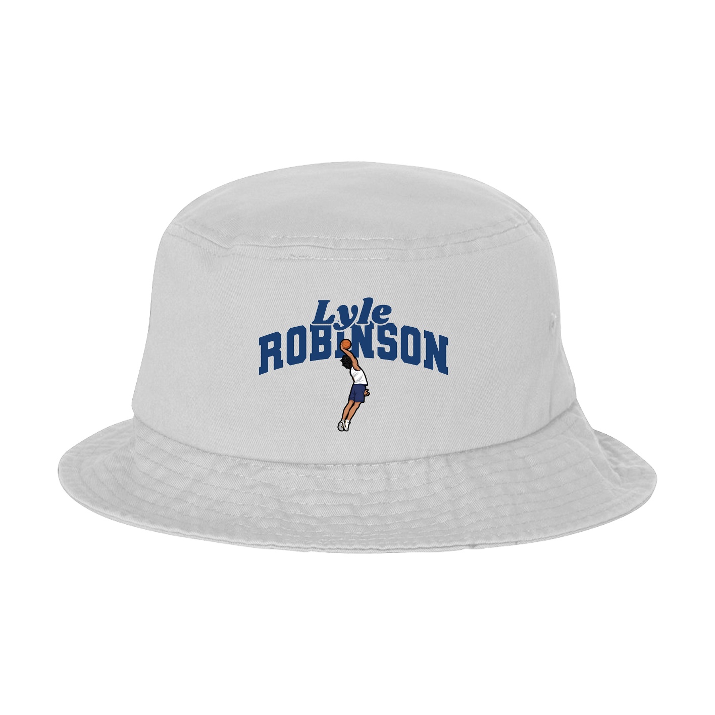 Bucket Cap — Signature Arch in White
