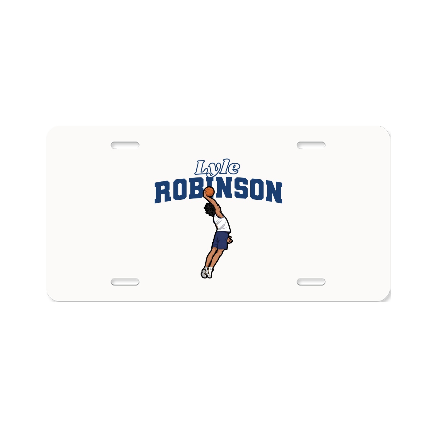 License Plate — Name Arch in Classic