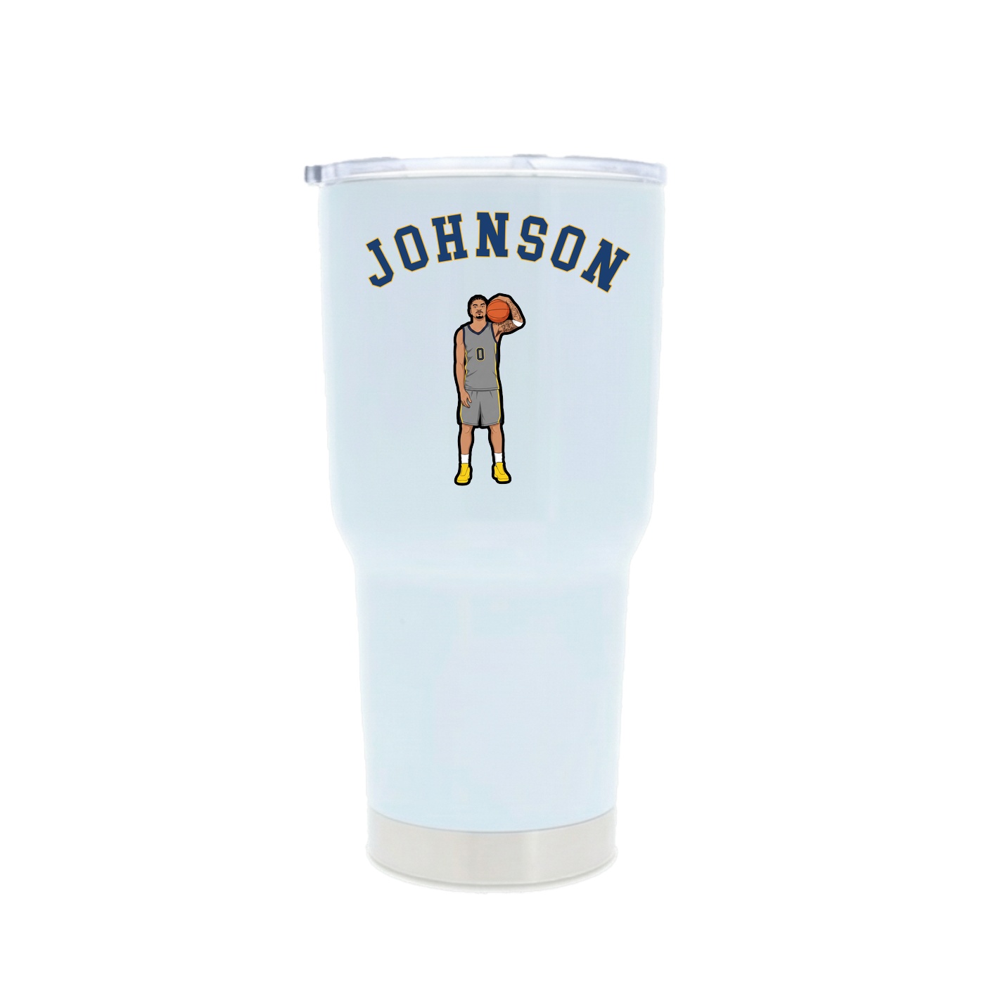 30oz Stainless Steel Tumbler — Shirsey Arch in White