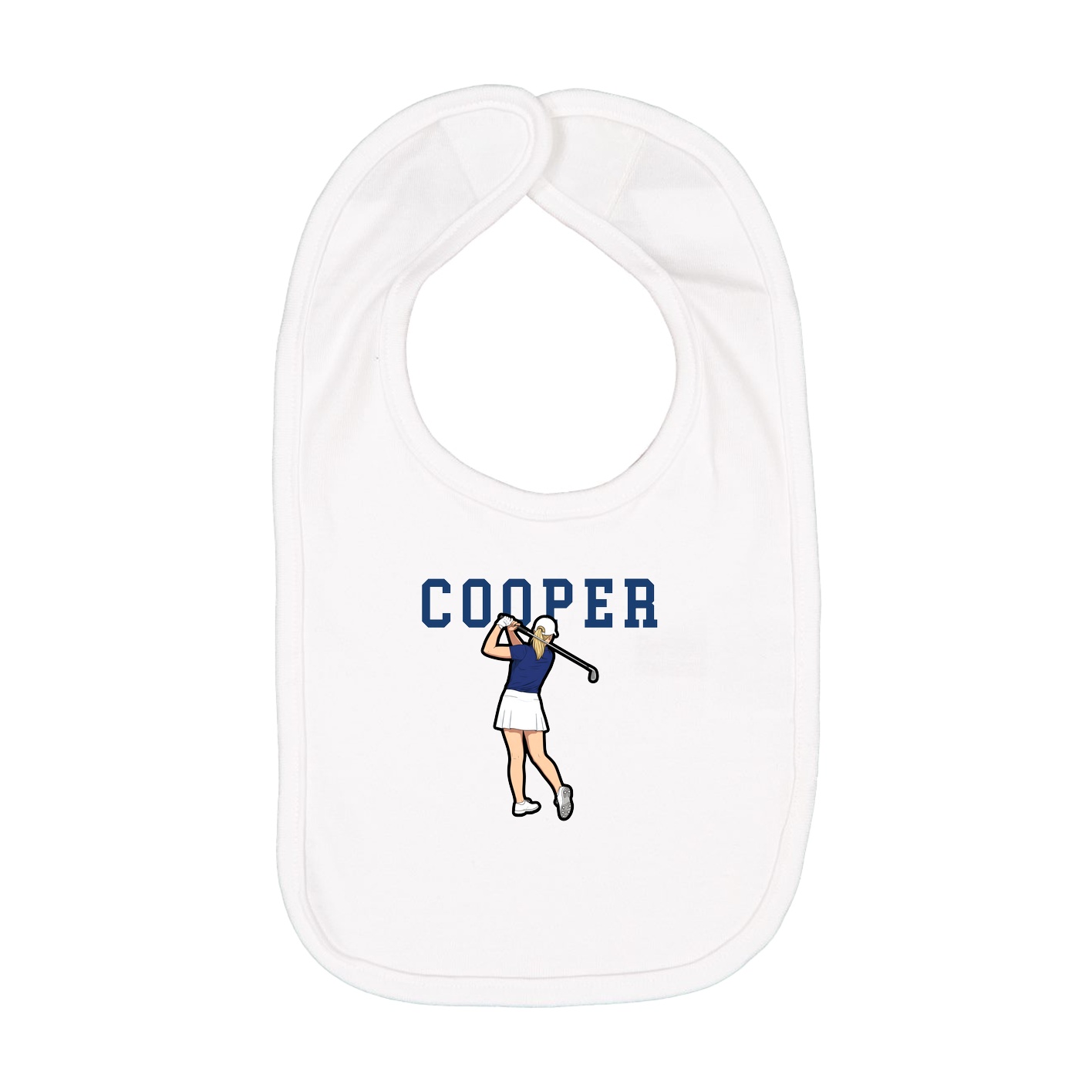 Infant Bib — Shirsey in White