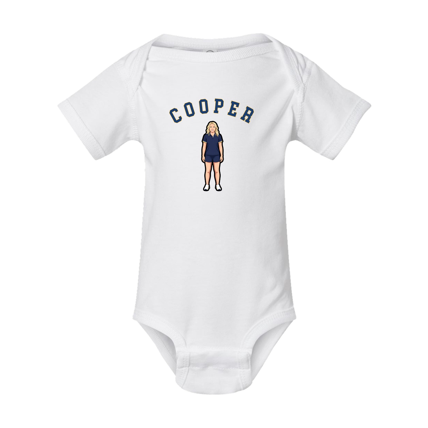 Baby Onesie — Shirsey Arch in White