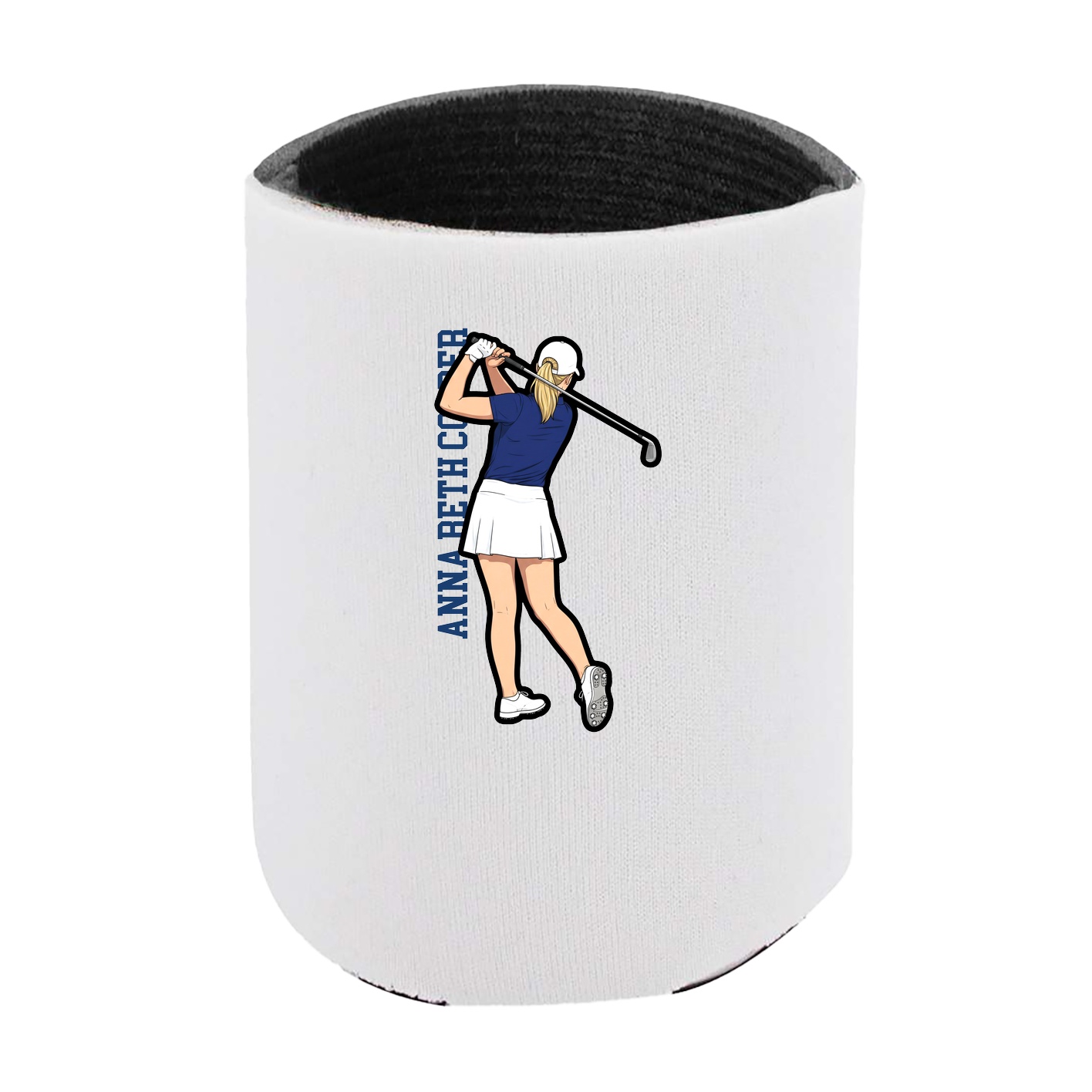 Can Holder — Name Vertical in White
