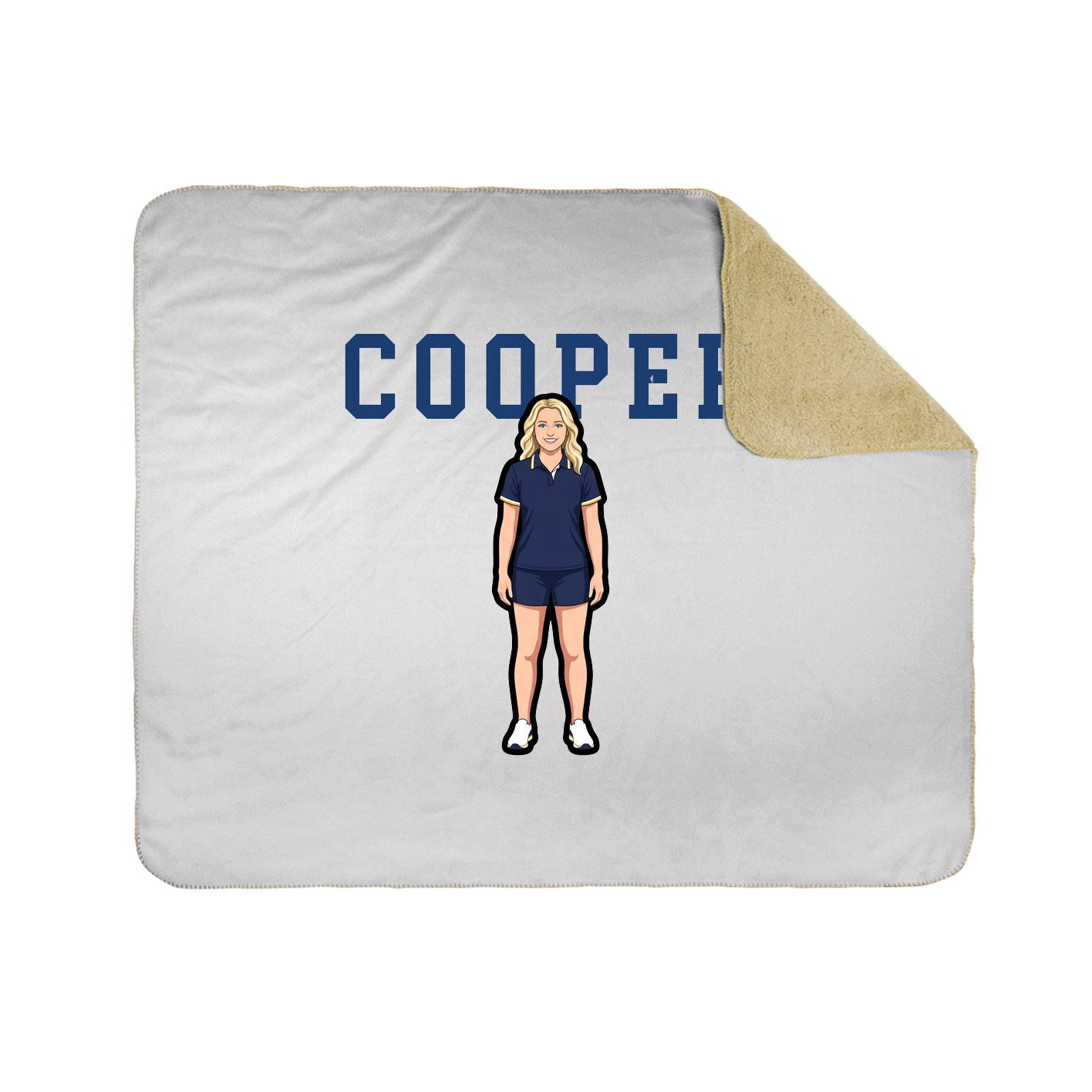 Throw Blanket — Shirsey in White
