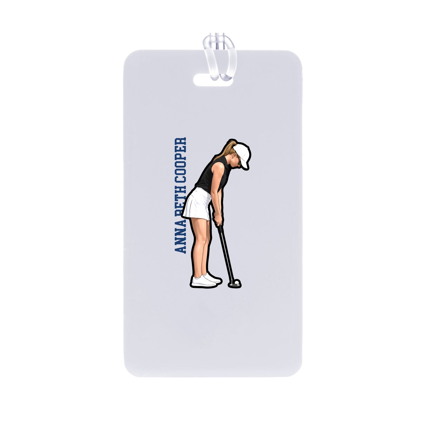 Bag Tag — Name Vertical in Classic
