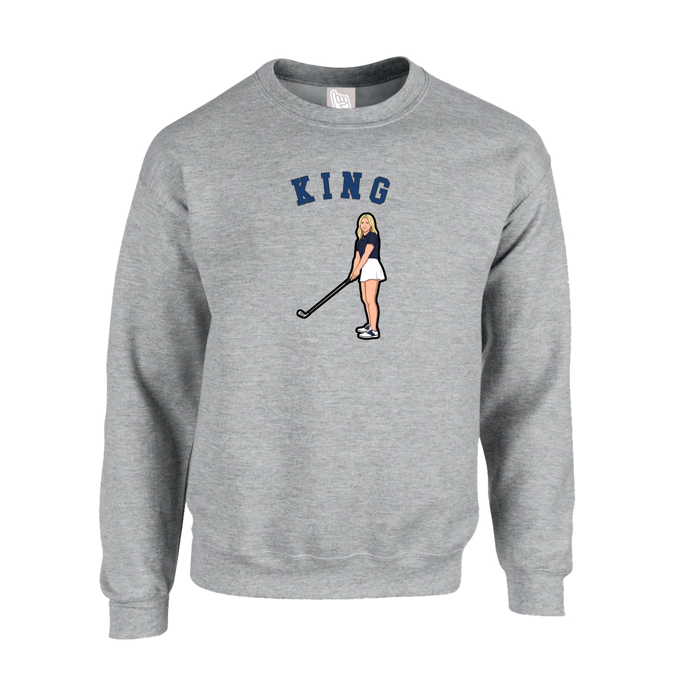 Fleece Crew — Shirsey Arch in Grey