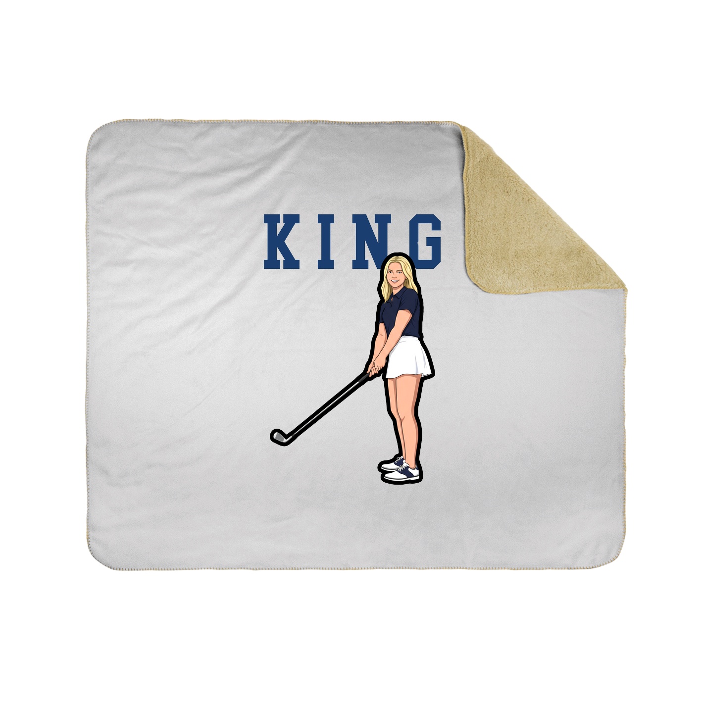 Throw Blanket — Shirsey in White