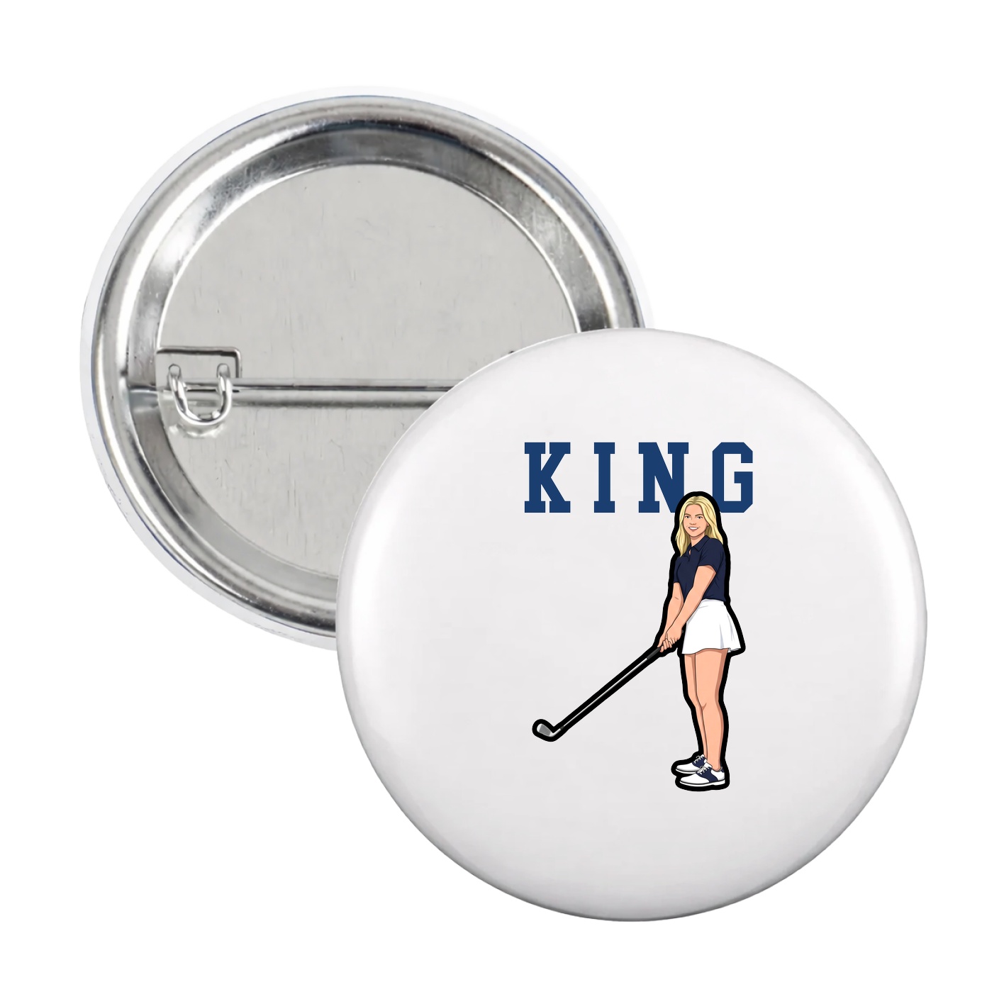 Game Day Button — Shirsey in White