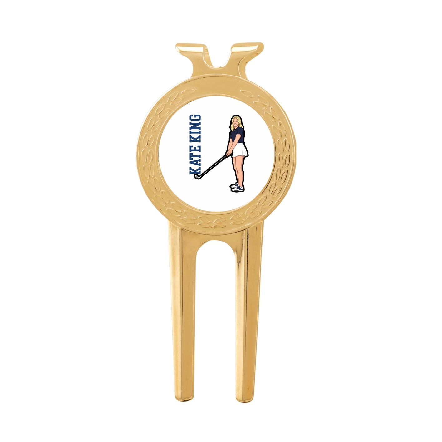 Divot Tool with Ball Marker — Name Vertical in Classic
