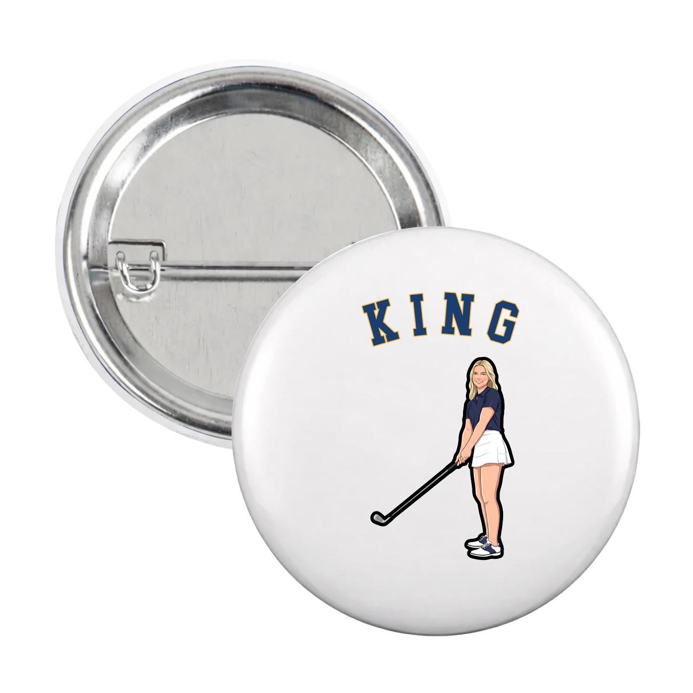 Game Day Button — Shirsey Arch in White