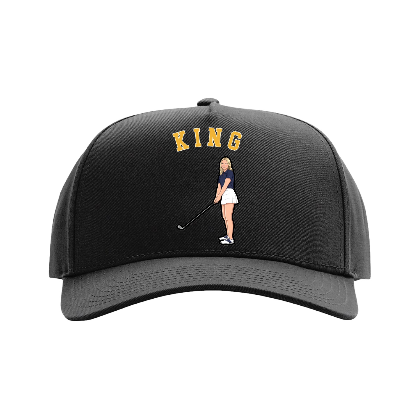 Full Fabric Five-Panel Champ Cap