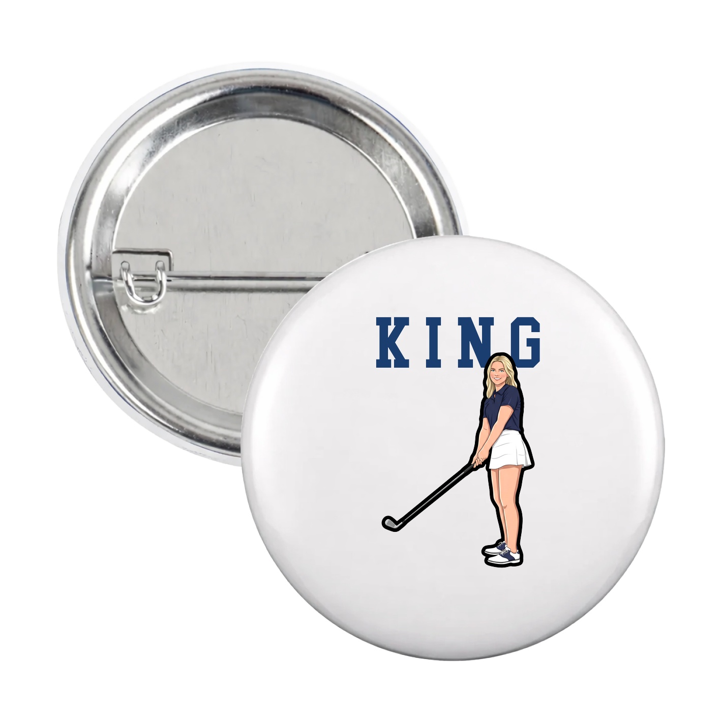 Game Day Button — Shirsey in White
