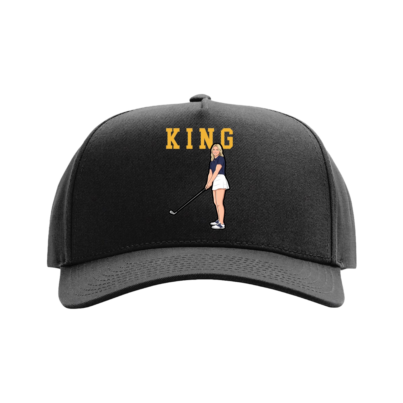 Full Fabric Five-Panel Champ Cap