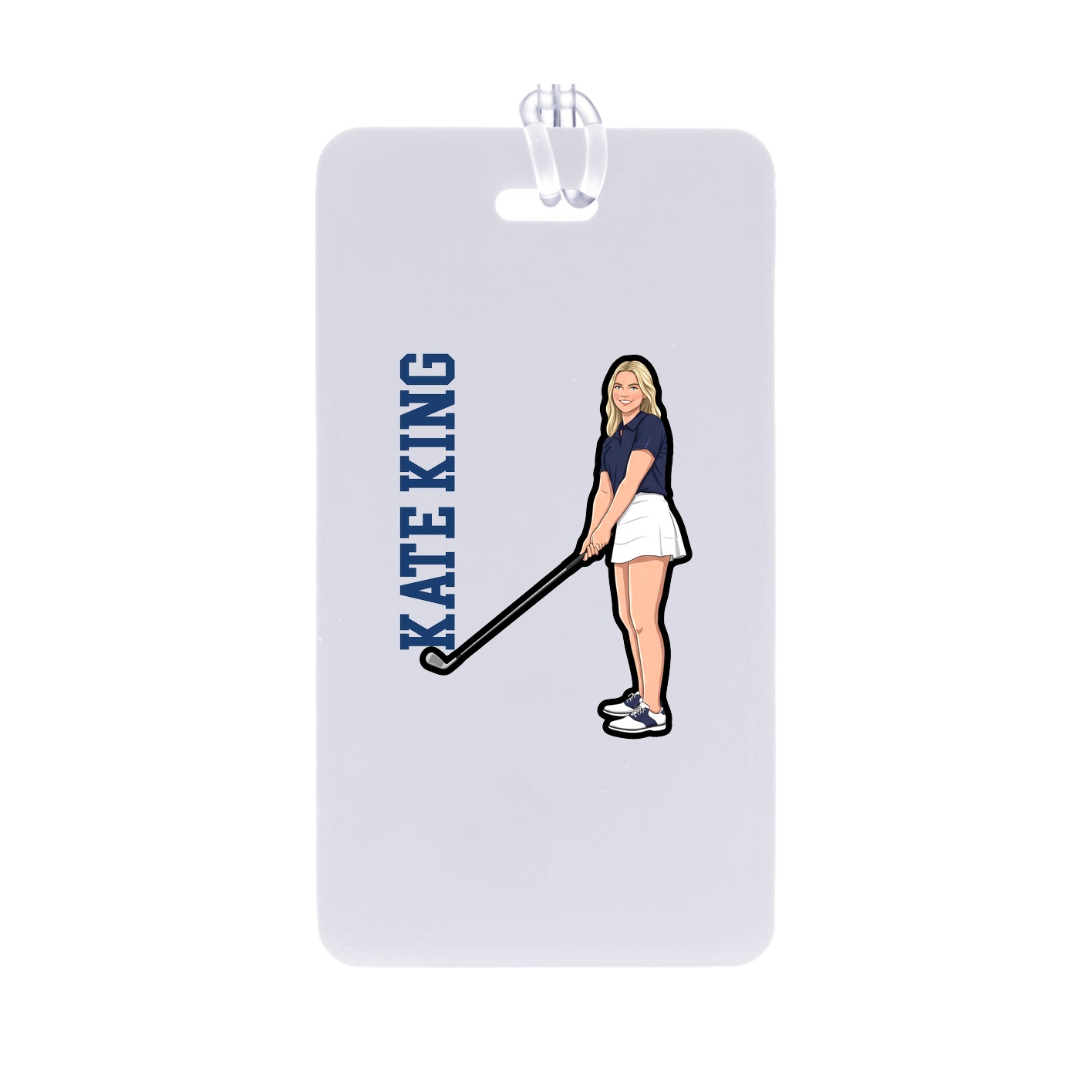 Bag Tag — Name Vertical in Classic