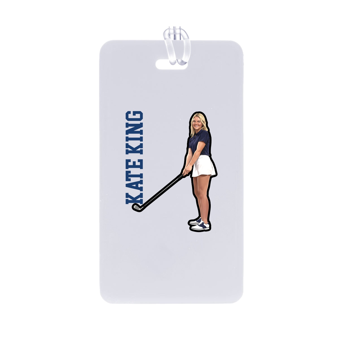 Bag Tag — Name Vertical in Classic