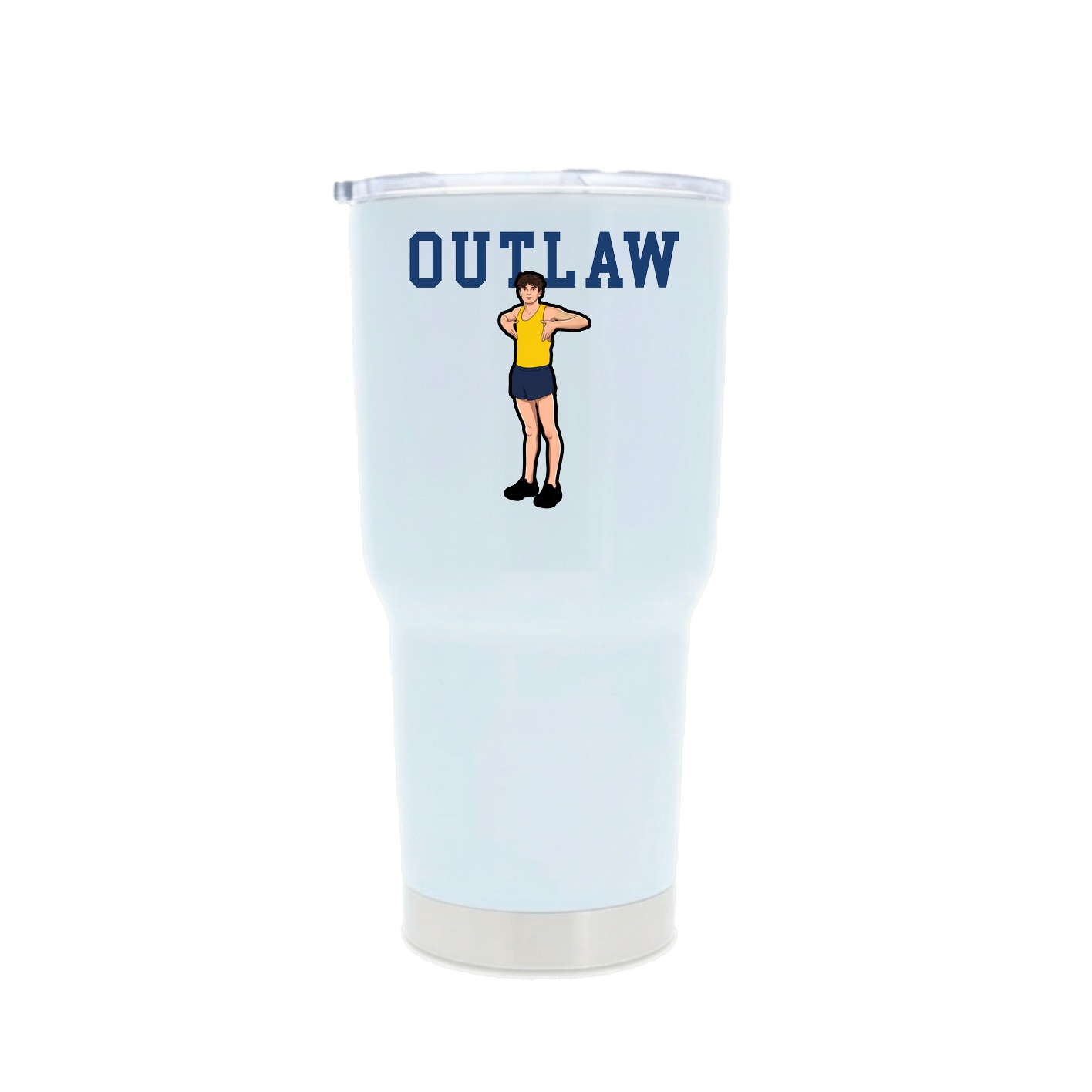 30oz Stainless Steel Tumbler — Shirsey in White