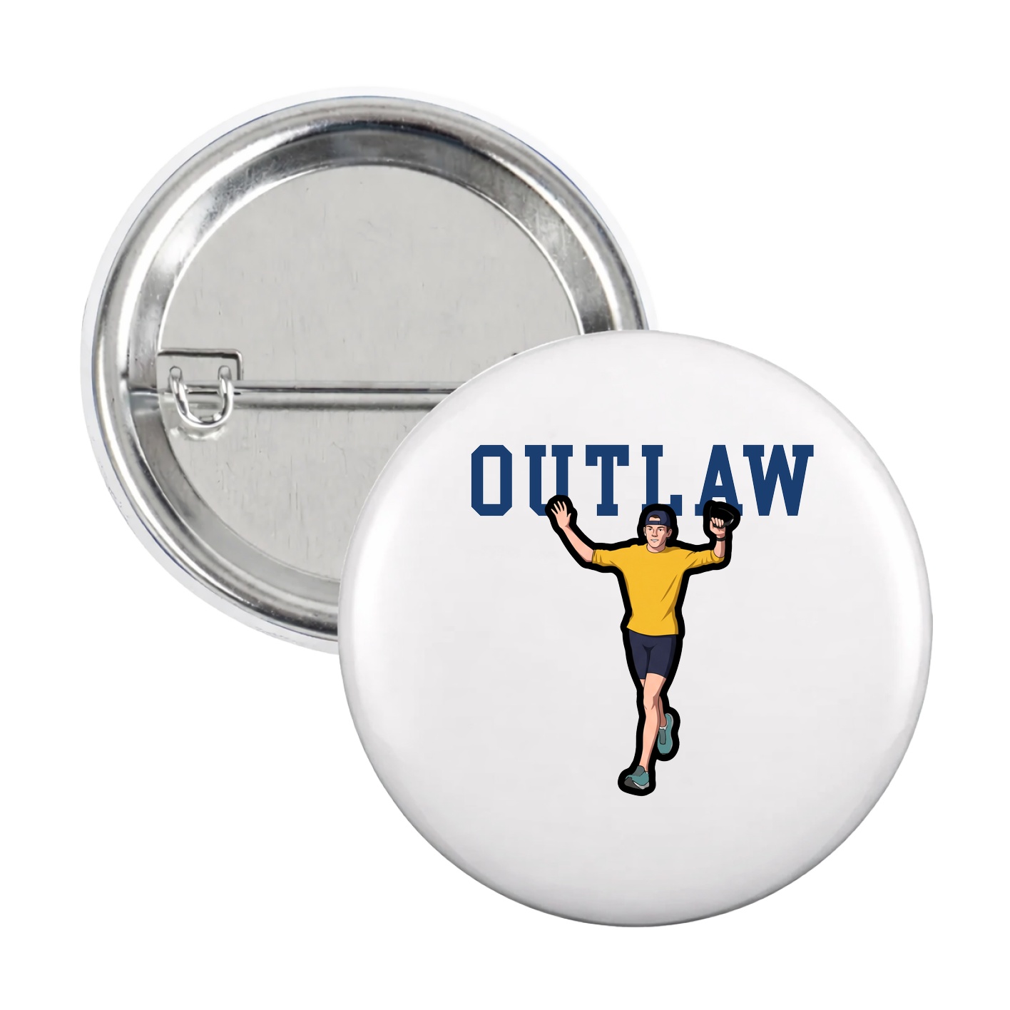 Game Day Button — Shirsey in White