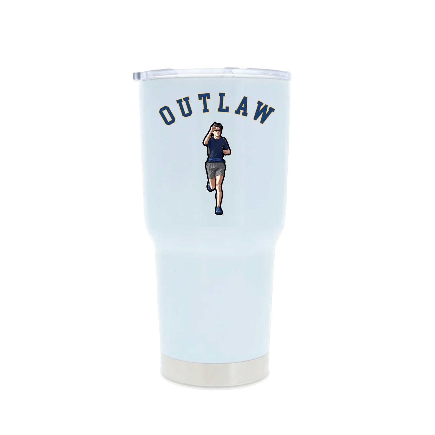 30oz Stainless Steel Tumbler — Shirsey Arch in White