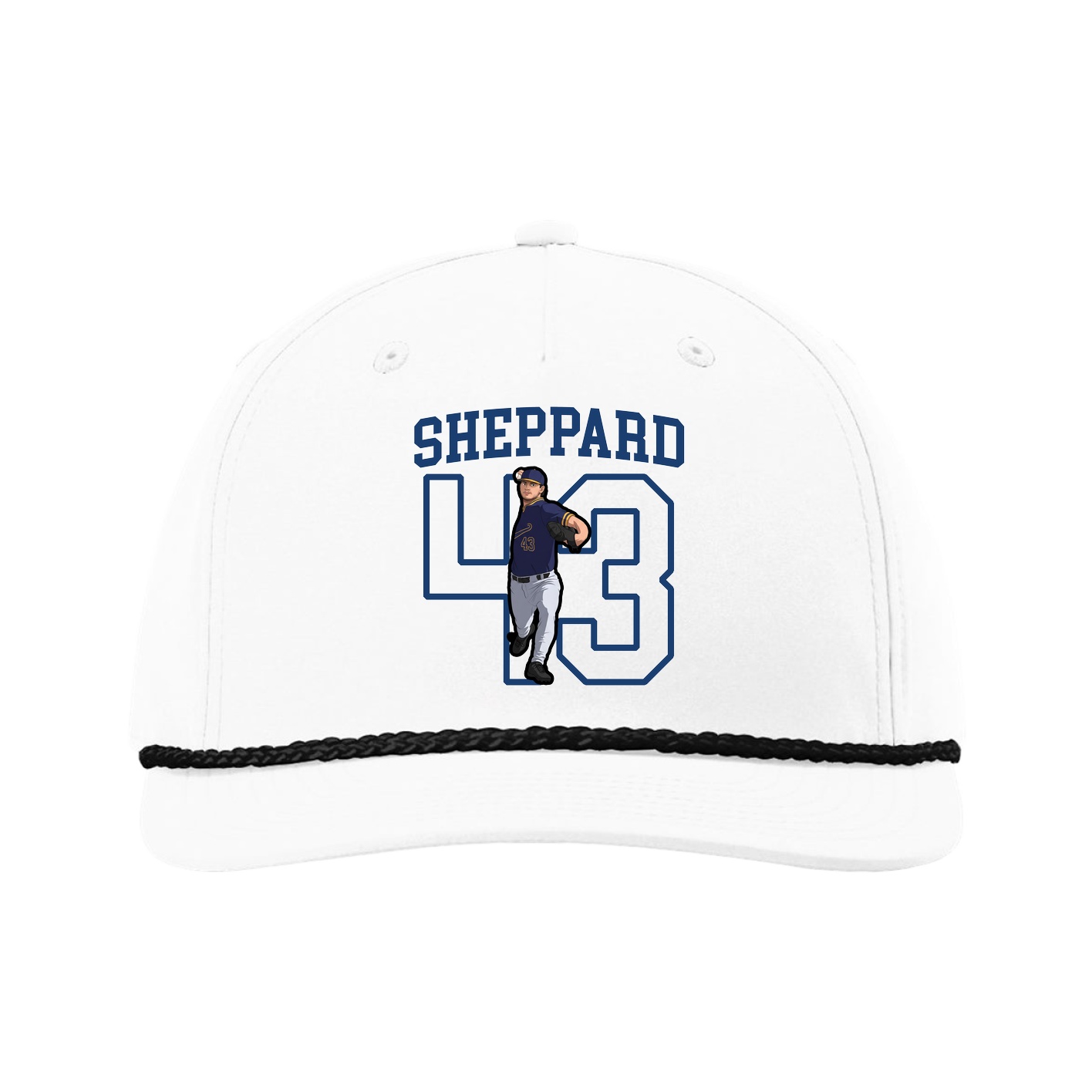 Five-Panel Classic Rope Cap — Shirsey in White