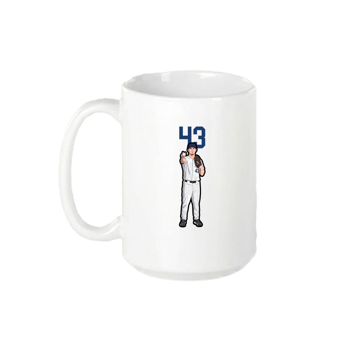 15oz Coffee Mug — Number Top in White