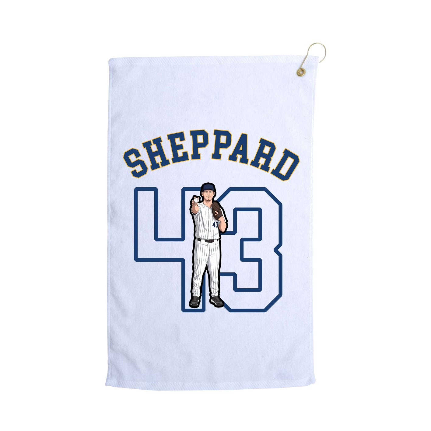 Golf Towel — Shirsey Arch in White