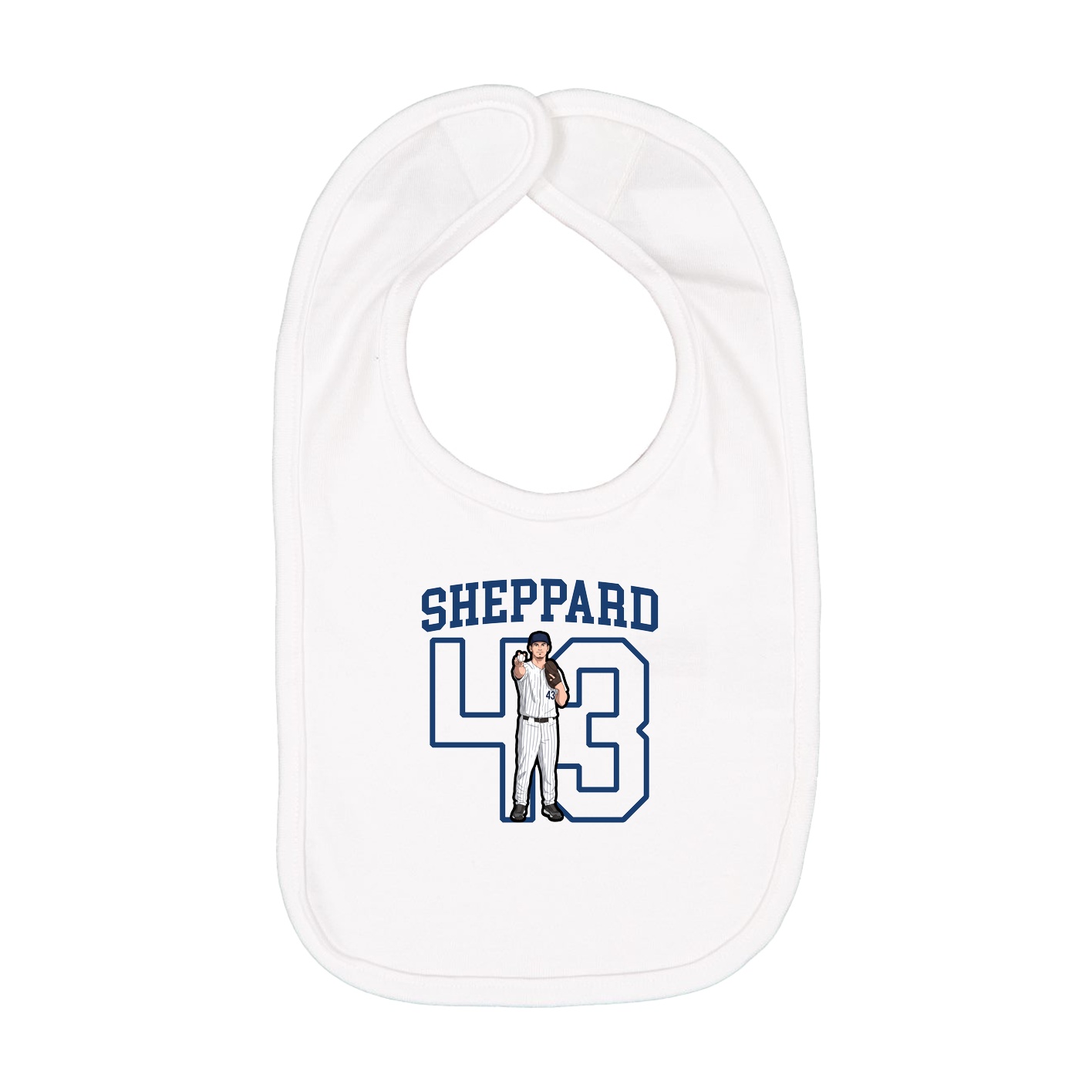 Infant Bib — Shirsey in White