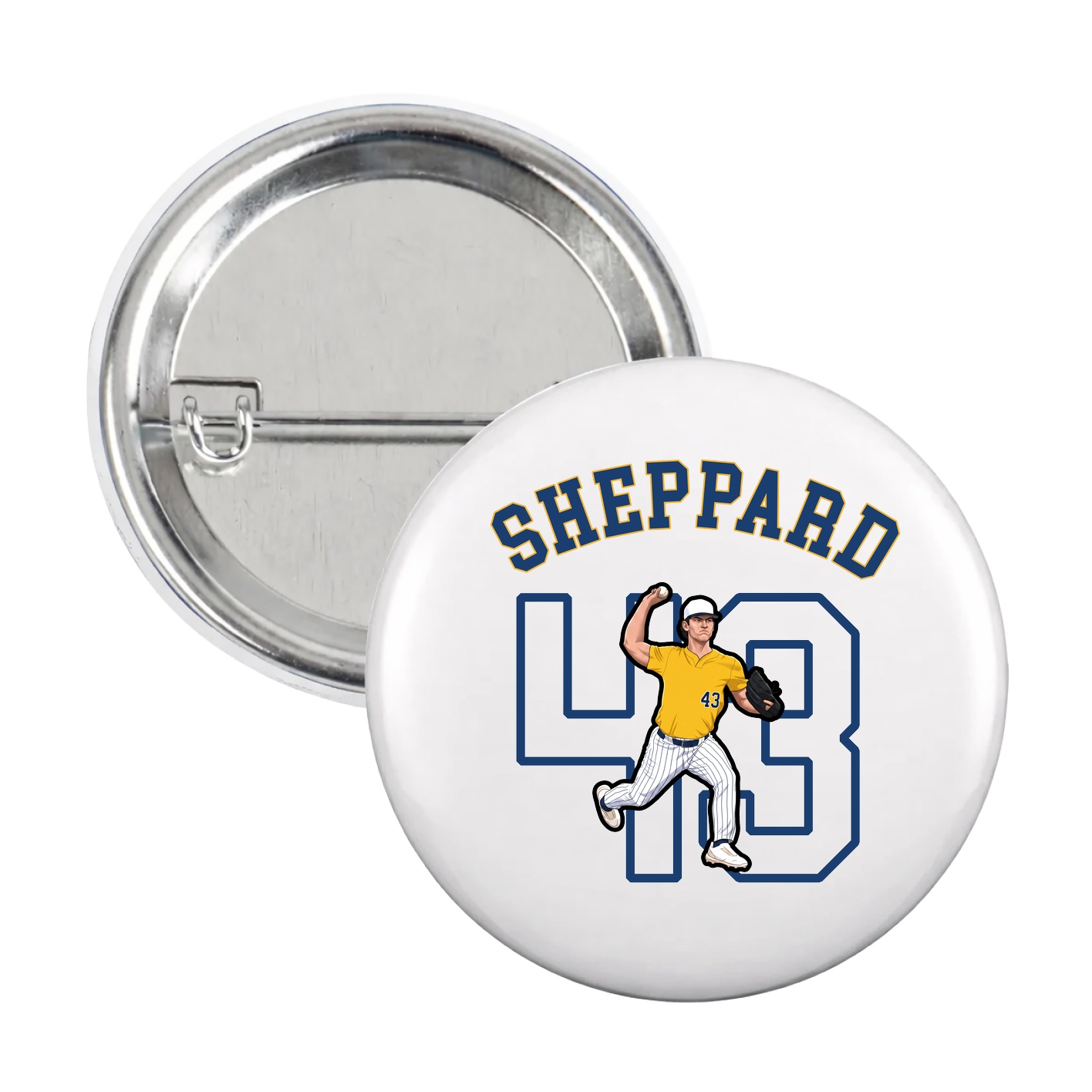 Game Day Button — Shirsey Arch in White
