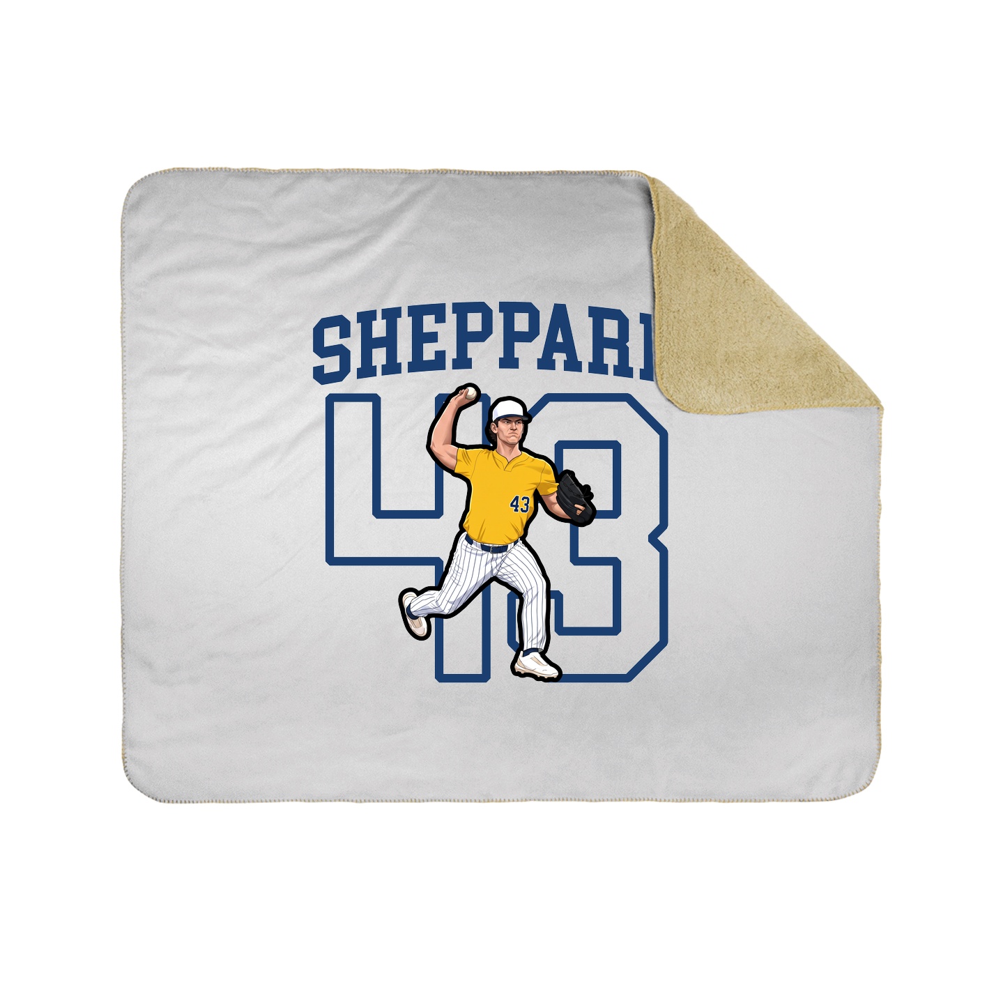 Throw Blanket — Shirsey in White