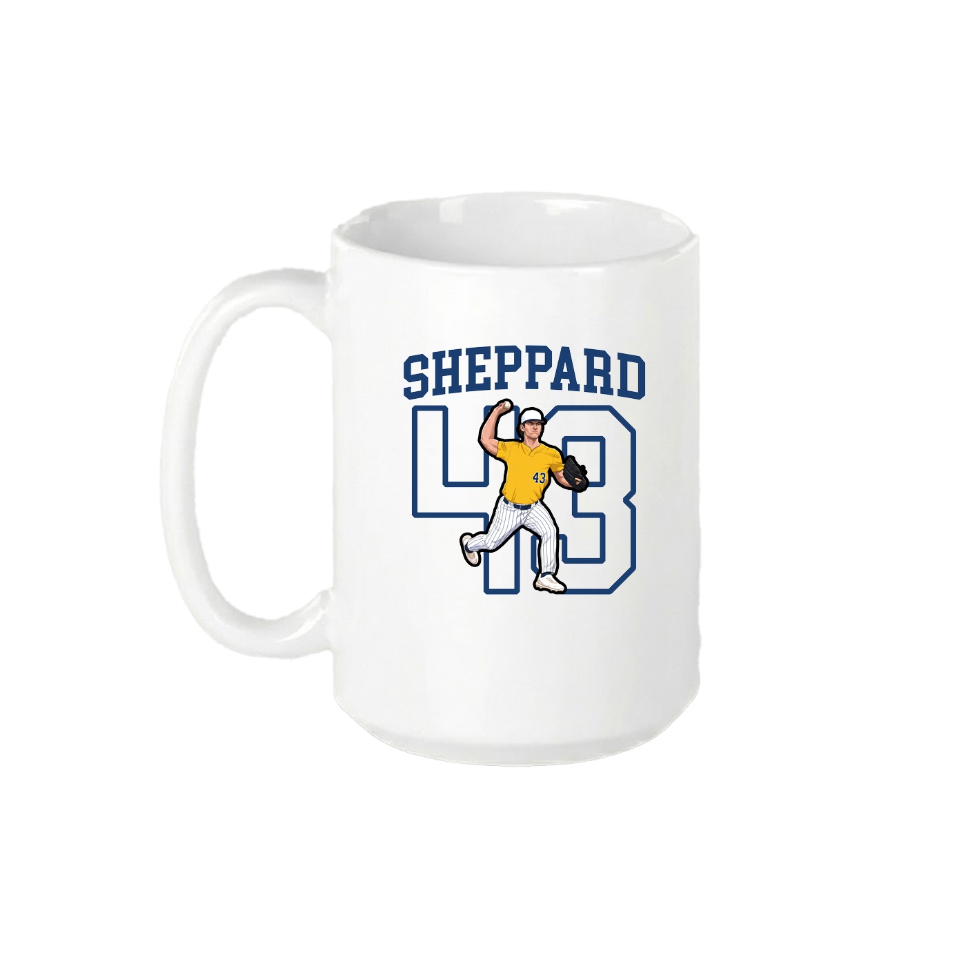 15oz Coffee Mug — Shirsey in White