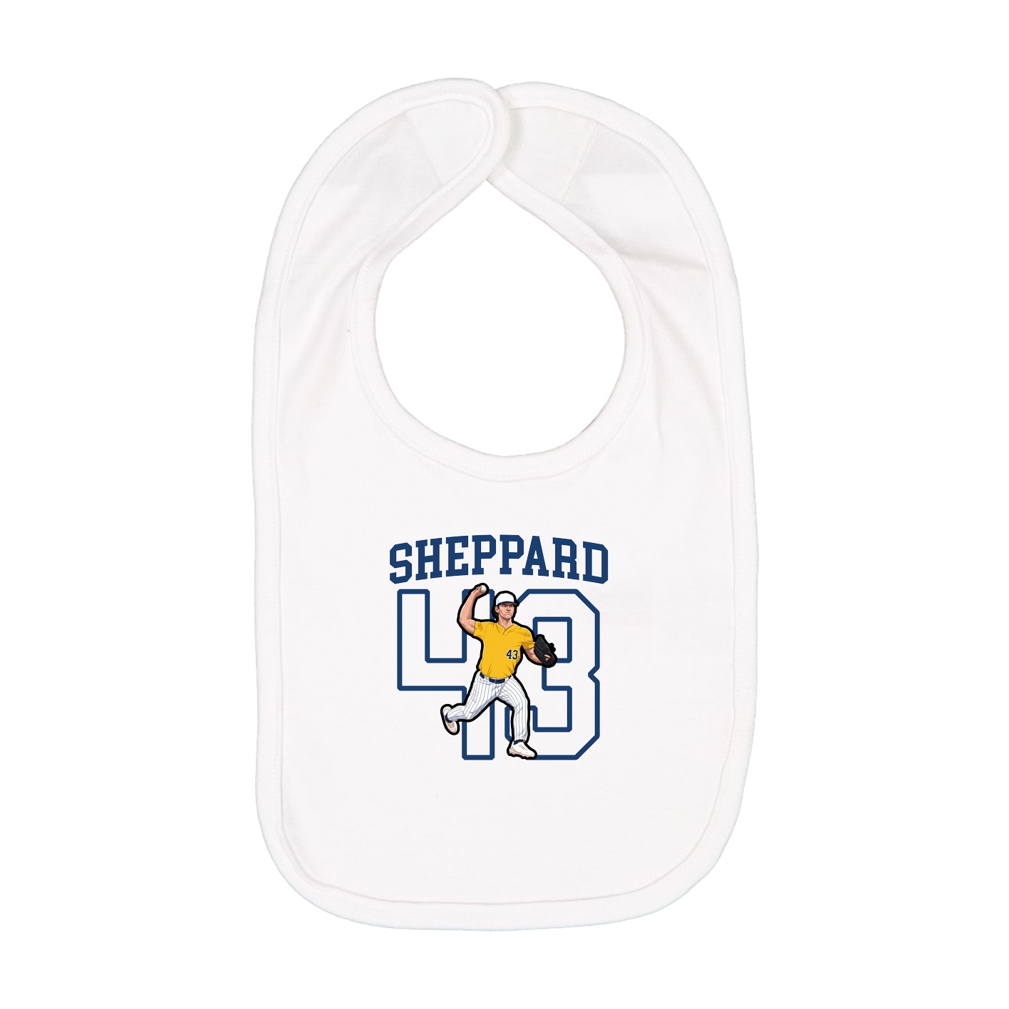 Infant Bib — Shirsey in White