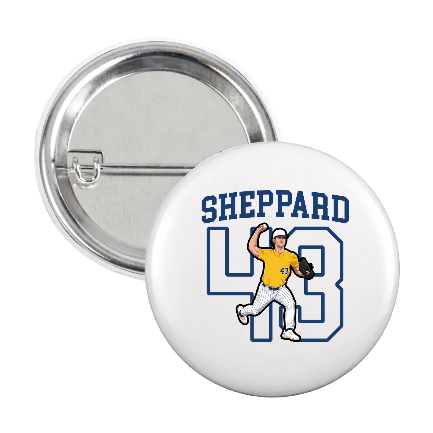 Game Day Button — Shirsey in White