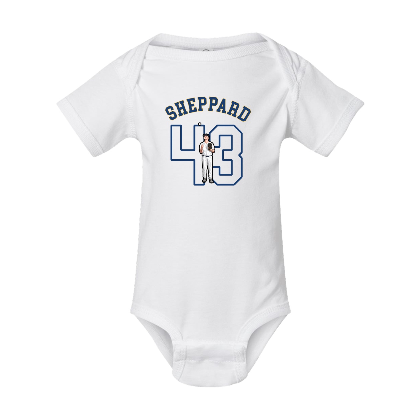 Baby Onesie — Shirsey Arch in White