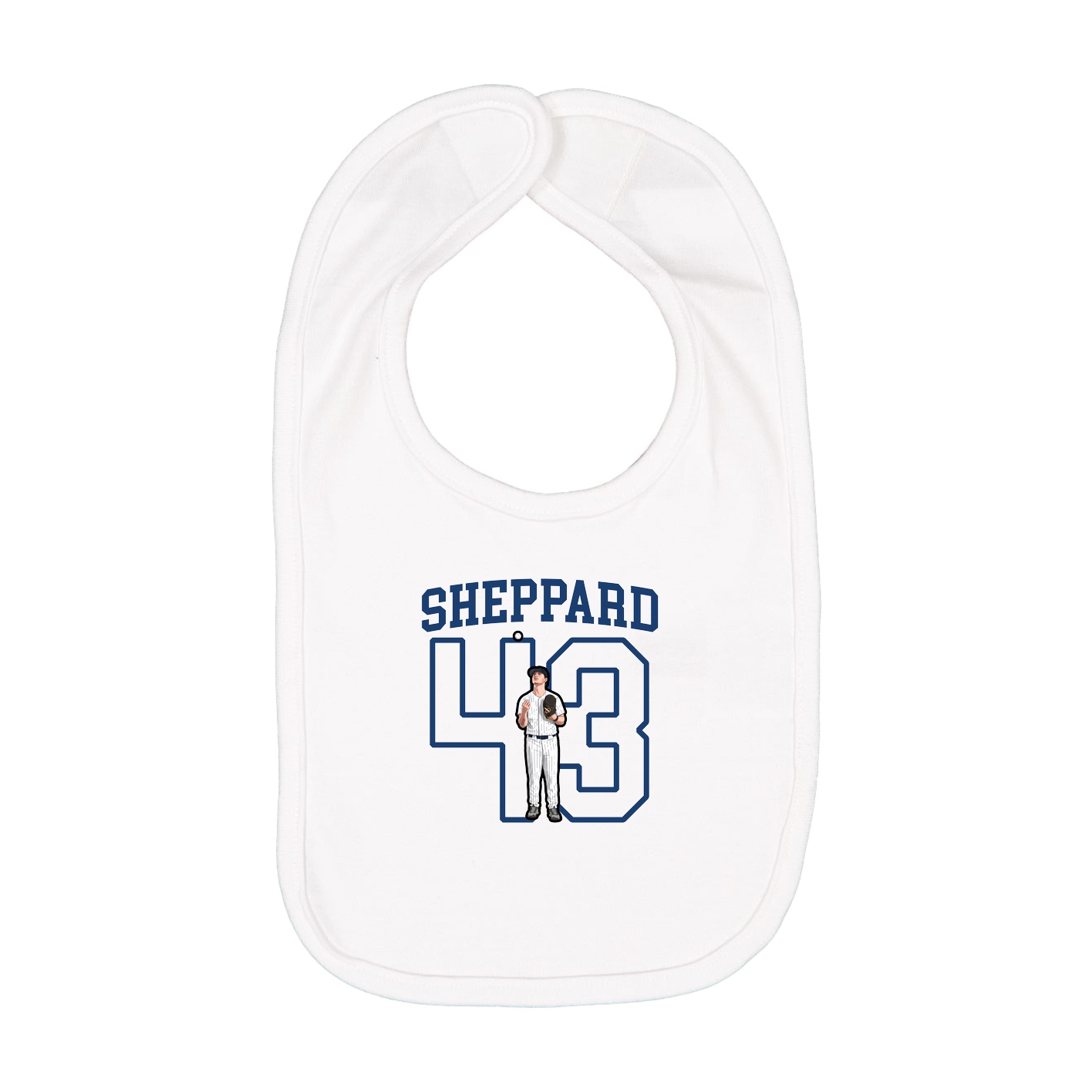 Infant Bib — Shirsey in White
