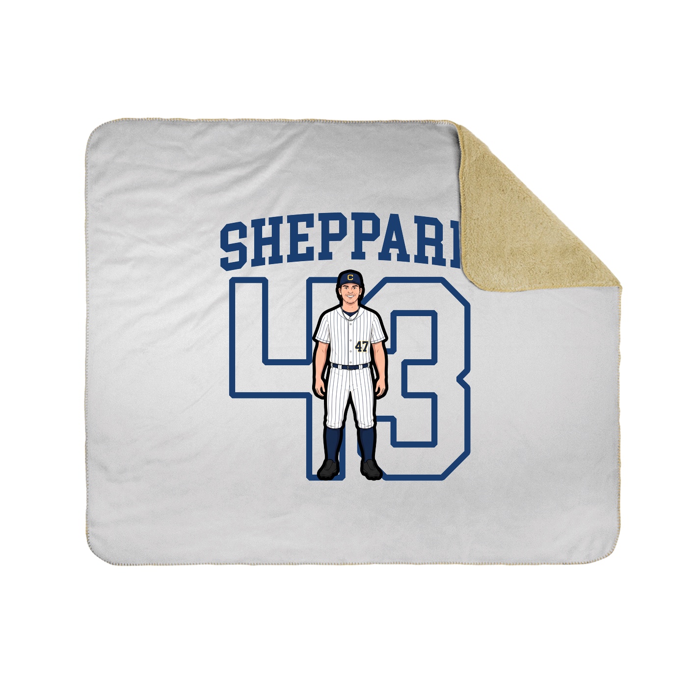 Throw Blanket — Shirsey in White