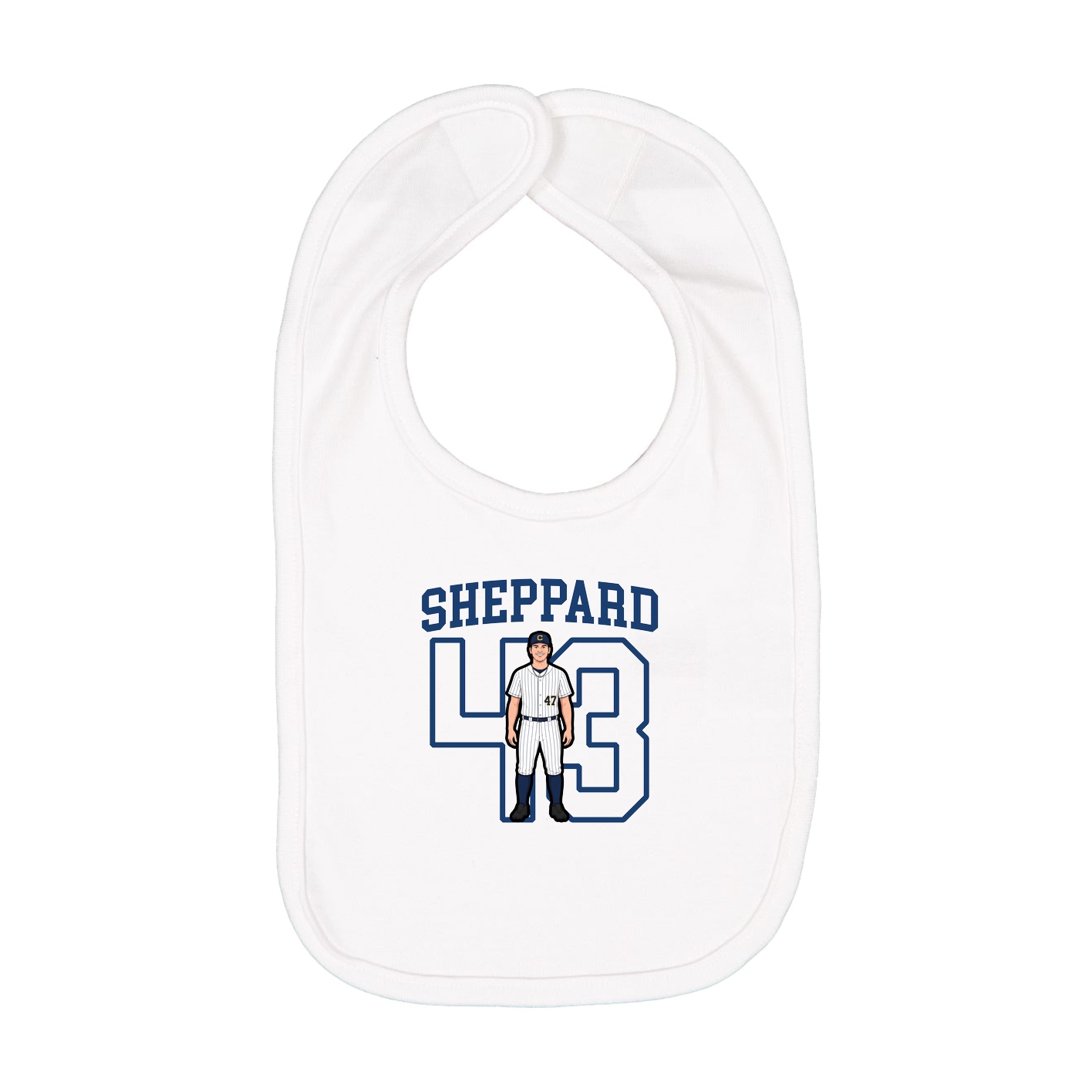 Infant Bib — Shirsey in White