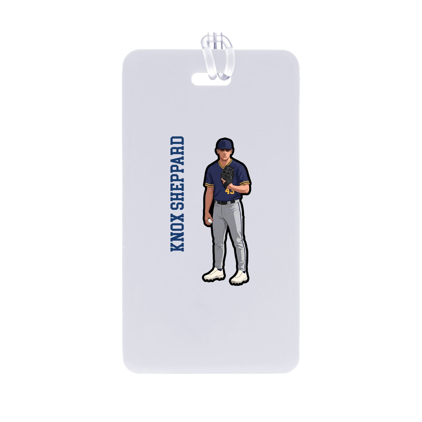 Bag Tag — Name Vertical in Classic