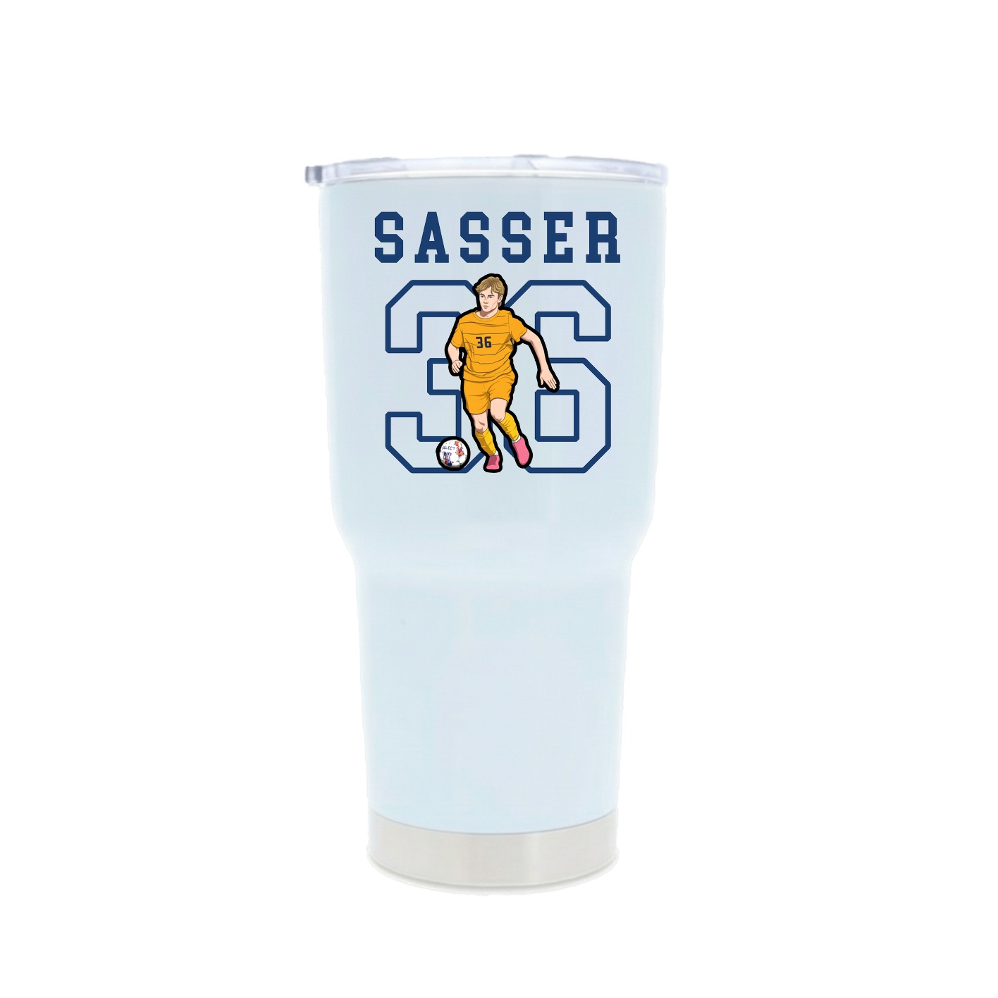 30oz Stainless Steel Tumbler — Shirsey in White