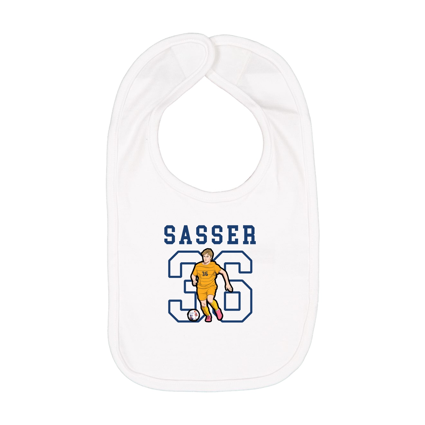 Infant Bib — Shirsey in White